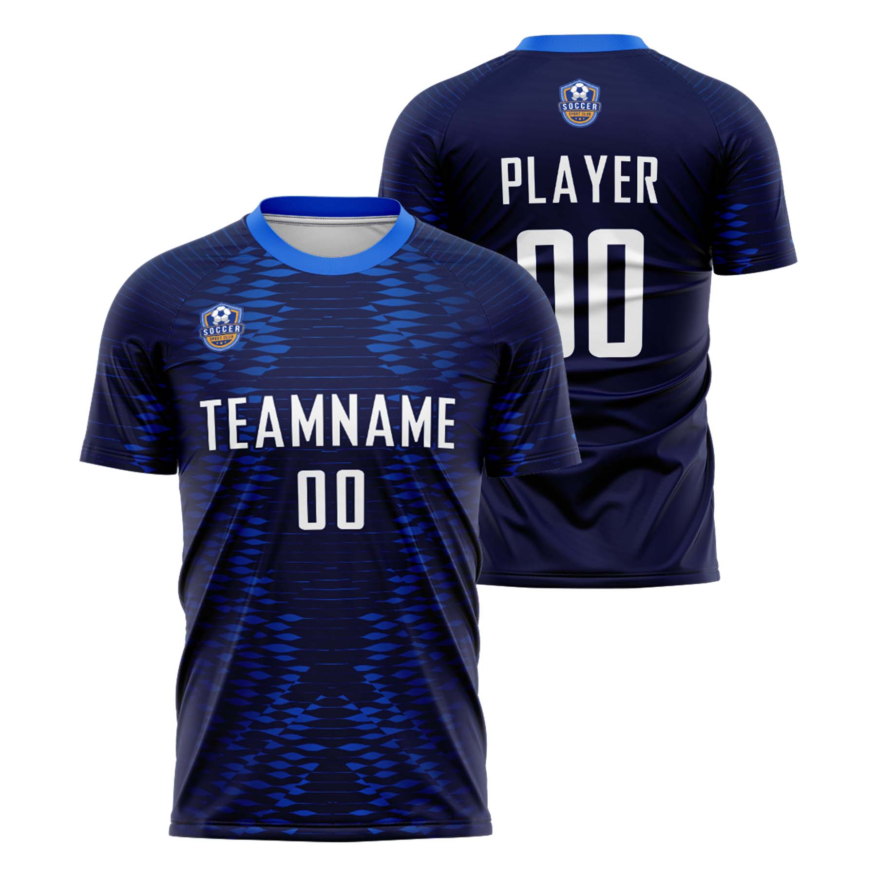 Custom Navy White Classic Soccer Training Sets Jersey For Adults/Kids