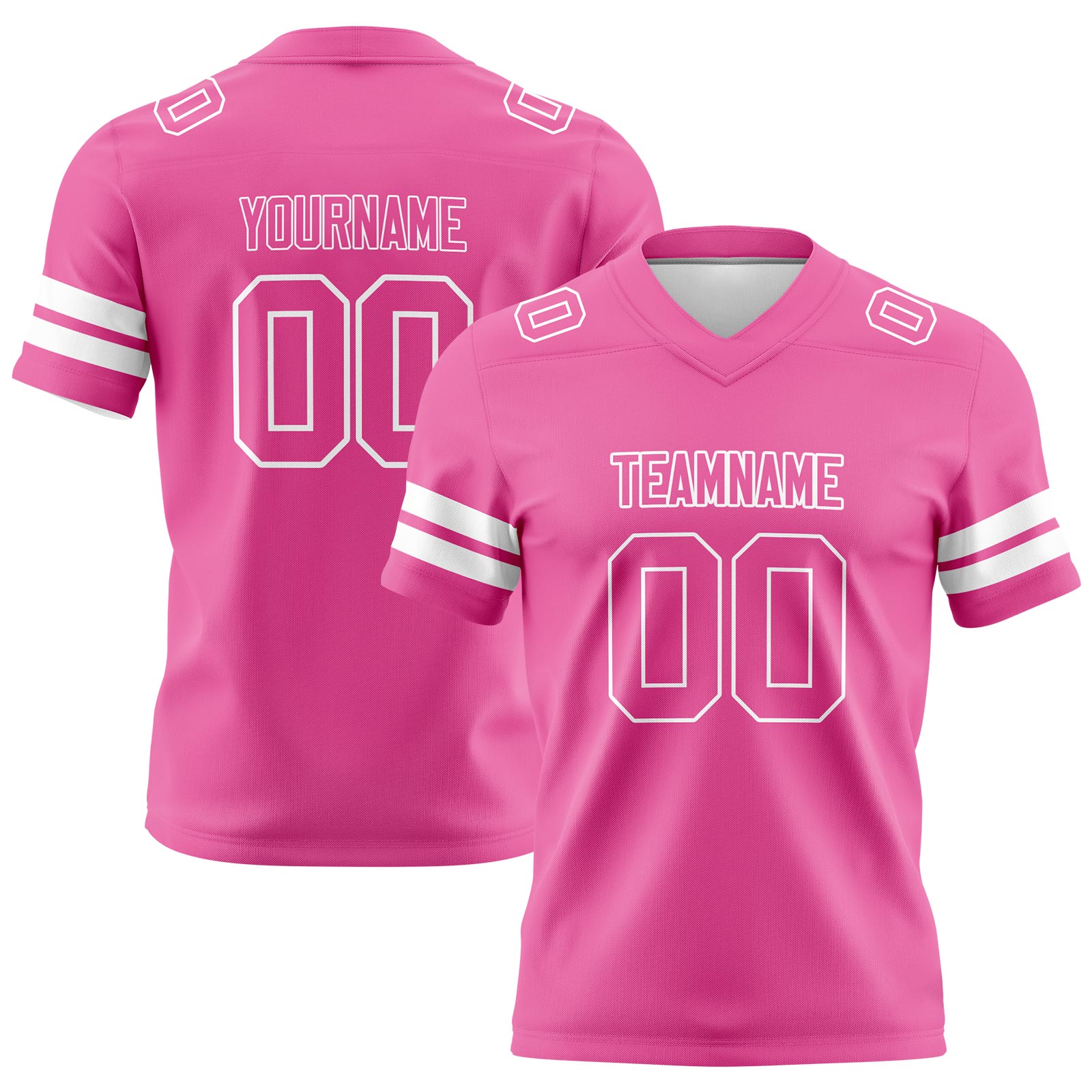 Custom Pink Football Jerseys Personalized with Your Name Number Logo