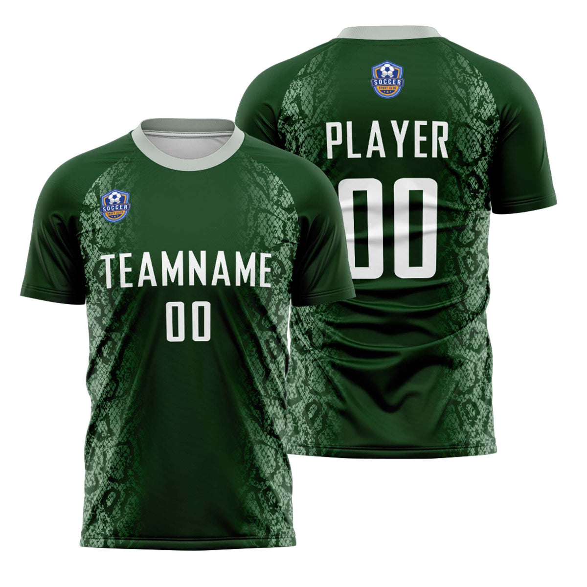 Custom Dark Green Gray Classic Soccer Training Sets Jersey For Adults/Kids