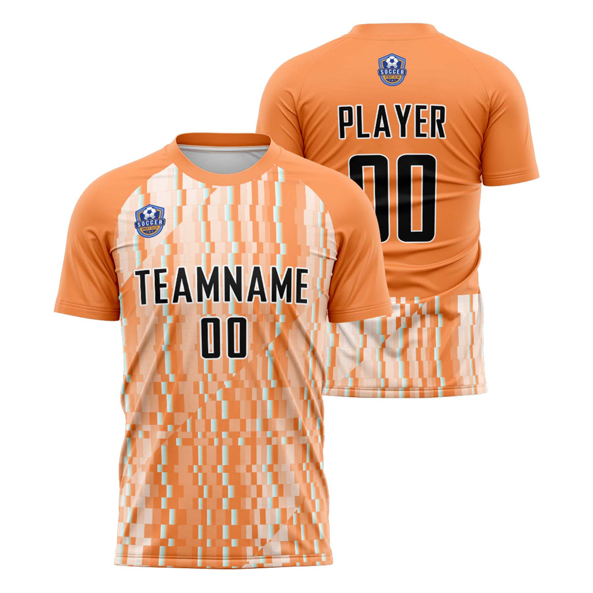 Custom Orange Black Classic Soccer Training Sets Jersey For Adults/Kids